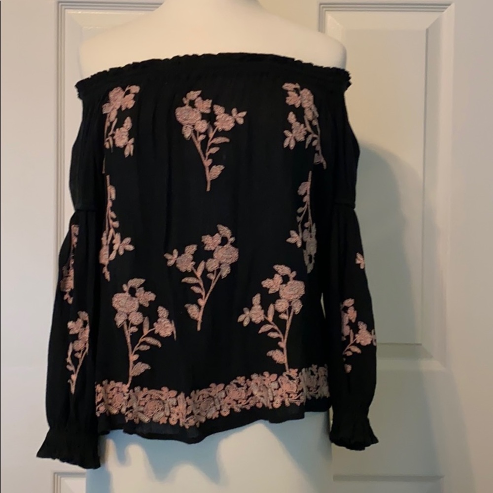 floral off the shoulder top